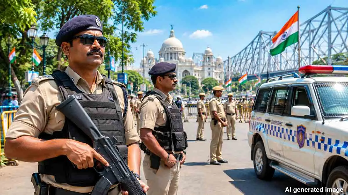স্বাধীনতা দিবসের আগে কলকাতায় কড়া নিরাপত্তা, শহরে মোতায়েন ৬ হাজার পুলিশ