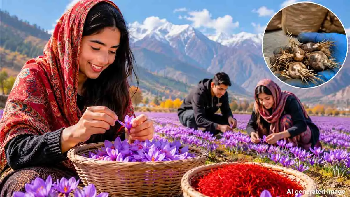 চোরাপথে পাচার কন্দ! কাশ্মীরের ‘লাল সোনা’ জাফরানে নতুন বিপদ