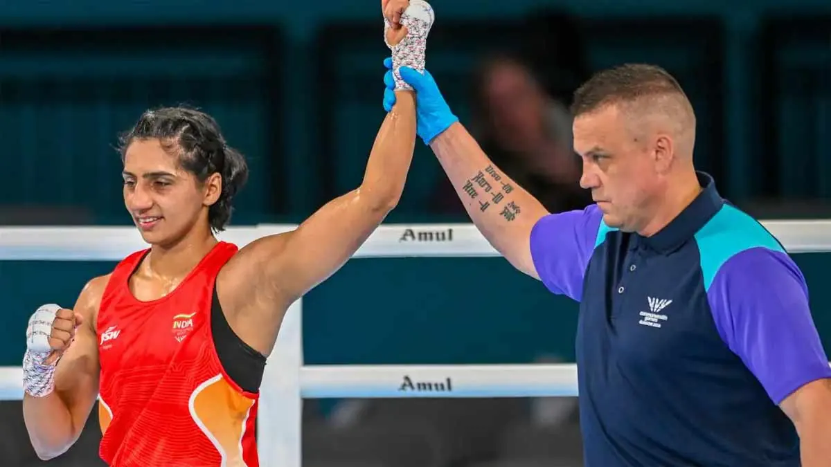 ** Commonwealth Games‑এ বক্সিংয়ে ভারতের প্রথম সোনা; ৫‑০ ব্যবধানে জিতলেন প্রীতি পাওয়ার