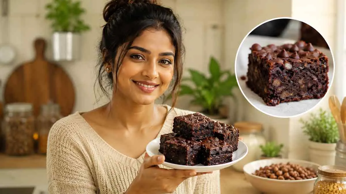 ময়দা‑চিনি বাদে হাই‑প্রোটিন ব্রাউনি—কালো ছোলার নো‑বেক স্বাস্থ্যকর রেসিপি