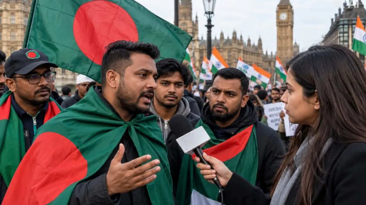 লন্ডনের রাজপথে অবাক করা দাবি বাংলাদেশি যুবকের, বললেন, ‘দিদির রাজত্বে ফিরতে চাই’