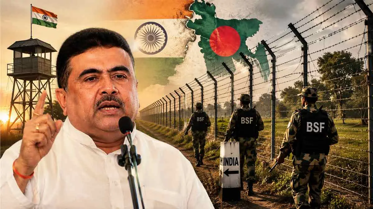 ভারত‑বাংলাদেশ সীমান্তে কাঁটাতারের গতি বাড়াতে পশ্চিমবঙ্গের ১,০২৪.৭৫ একর জমি BSF‑কে হস্তান্তর