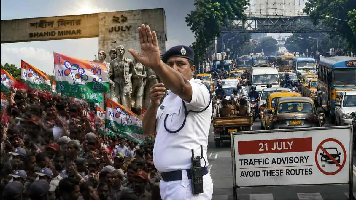 কলকাতায় ২১ জুলাইয়ের তিন বড় সমাবেশ, শহরের প্রাণকেন্দ্রে যানজটের আশঙ্কা