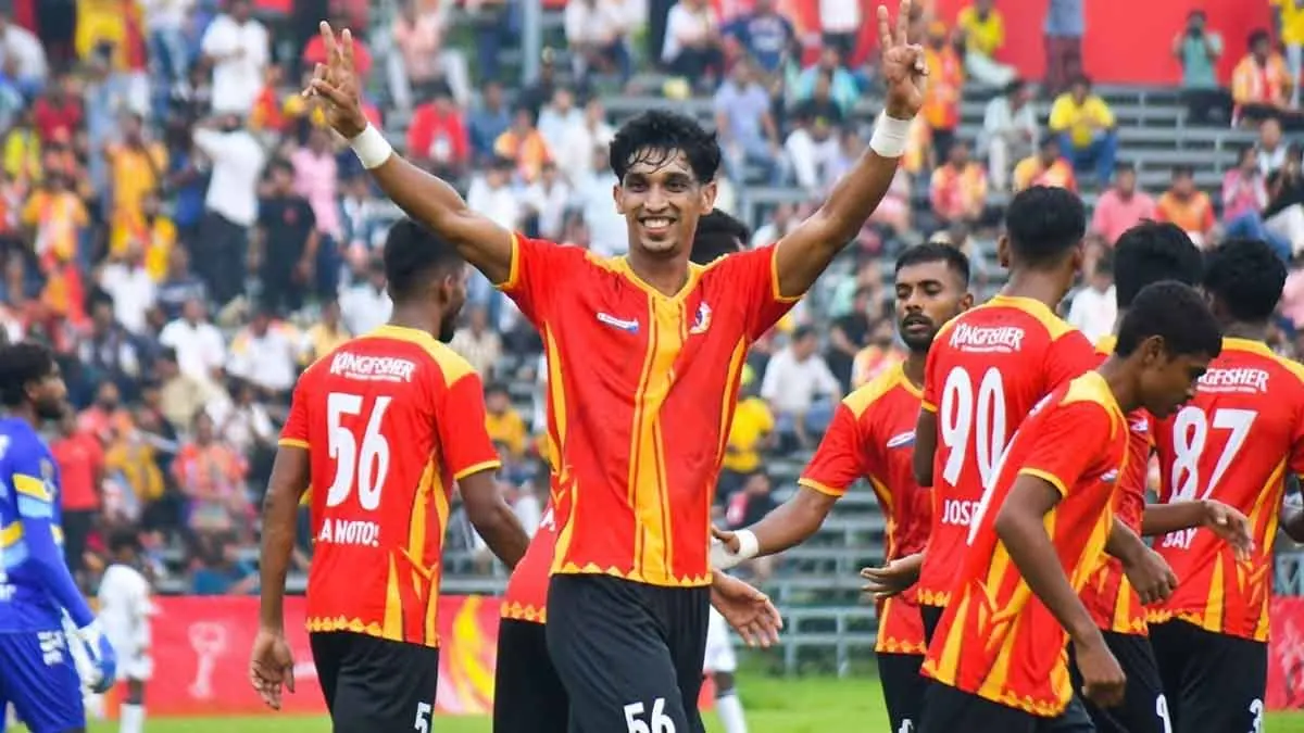 CFL ২০২৬: জর্জ টেলিগ্রাফকে ৩-০ ব্যবধানে হারিয়ে ইস্টবেঙ্গল কলকাতা লিগে উন্মোচন করল জয়