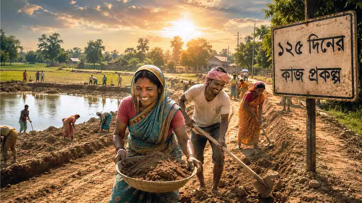 VB‑G RAM G প্রকল্পে বড় ঘোষণা, ৩০০ টাকার মজুরিতে ২৭.২ কোটি কর্মদিবসের লক্ষ্য