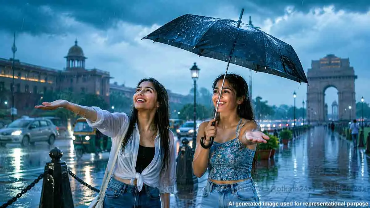 উত্তর‑পশ্চিমে প্রবল বৃষ্টি, দিল্লিতে ইএমডি‑এর হলুদ সতর্কতা