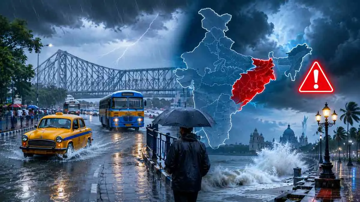 কলকাতা-সহ দক্ষিণবঙ্গে ফের ভারী বৃষ্টির পূর্বাভাস